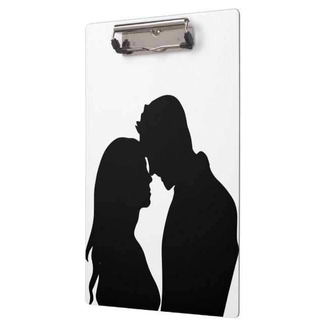 ROMANTIC COUPLE SILHOUETTE CLIPBOARD (Left)