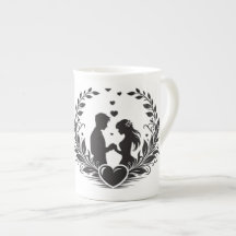 Romantic Couple Silhouette Coffee Mug