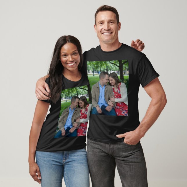 Romantic Couple Sitting Close Together T-Shirt (Unisex)