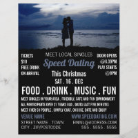 Romantic Couple, Speed Dating Event Advertising