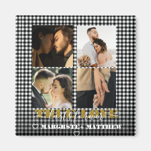 Romantic Couple True Love 4 Photo & Quote  Magnet