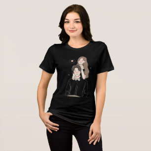 Romantic Couple Women’s T-Shirt – Cute Love Gift Tri-Blend Shirt