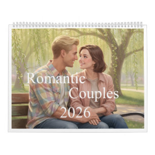 Romantic Couples 2026 Calendar 00B