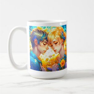 Romantic Couple's Gift Personalised Anime Coffee Mug