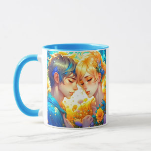Romantic Couple's Gift   Personalised Anime Mug