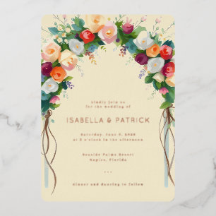 Romantic Cream Floral Arch