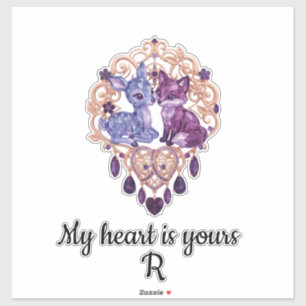 Romantic Crystal Animals Custom Couple