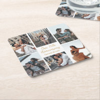 Romantic Custom Photo Collage Anniversary Party
