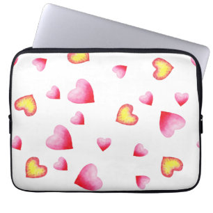 Romantic Cute Red Heart   Laptop Sleeve