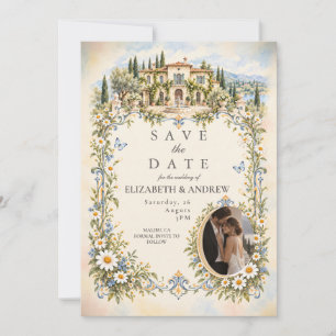 Romantic Daisy Garden Wedding Save The Date
