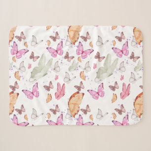 Romantic Dance Butterfly Sherpa Blanket