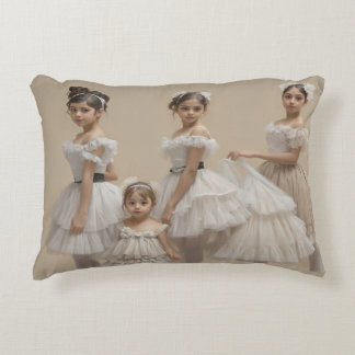 Romantic dancers decorative cushion