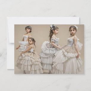 Romantic dancers invitation
