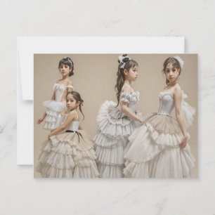 Romantic dancers postcard