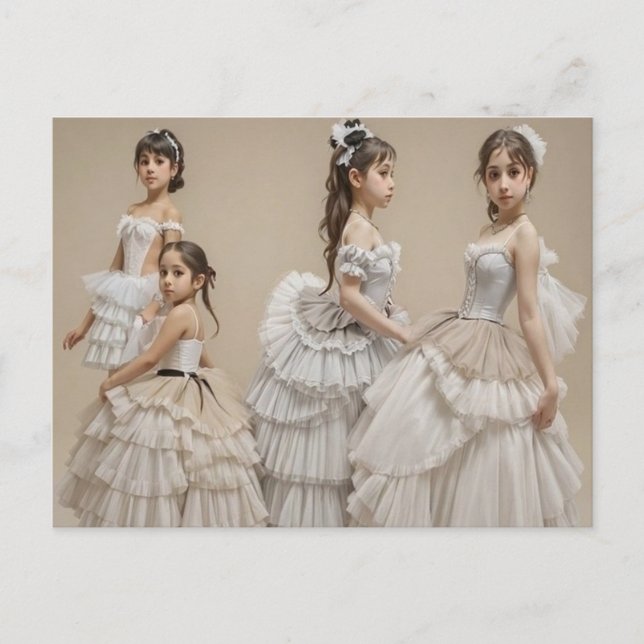 Romantic dancers postcard (Front)