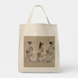 Romantic dancers tote bag