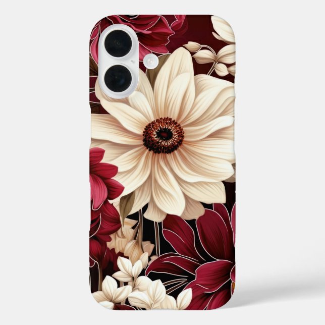Romantic Dark Floral for Autumn Case-Mate iPhone Case (Back)