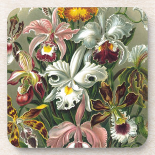 romantic date blossoms rsvp colourful chic coaster