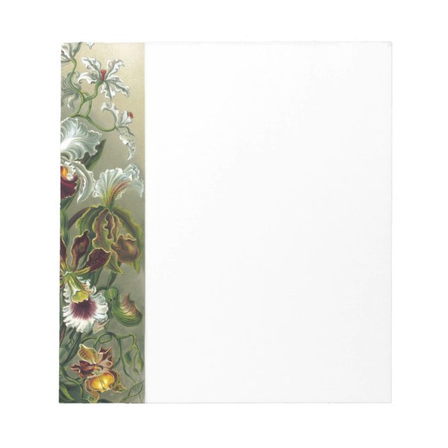 romantic date blossoms rsvp colourful chic notepad (Front)