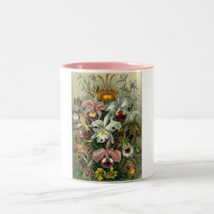 romantic date blossoms rsvp colourful chic Two-Tone coffee mug