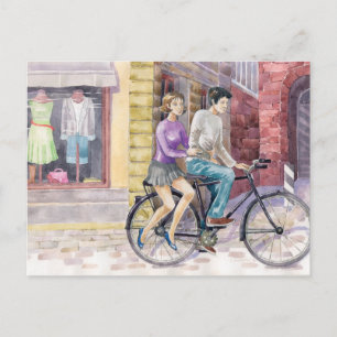 Romantic date postcard