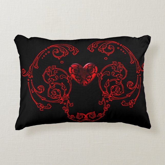 Romantic, Delicate Goth Decorative Cushion (Front)