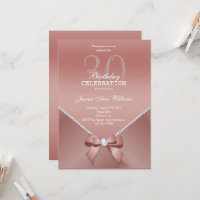 Romantic Diamonds & Rose Gold 30th Birthday 