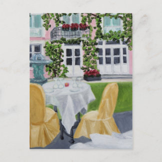 Romantic Dinner in France Postcard