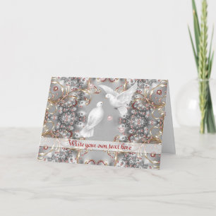 Romantic Doves in Love for Wedding - Anniversary Card