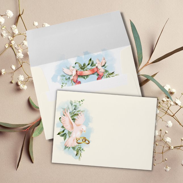 Romantic Doves Wedding Envelope (Creator Uploaded)