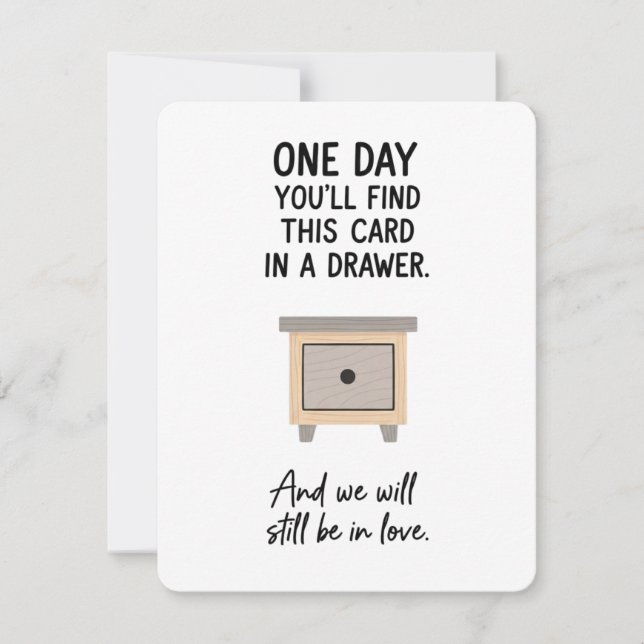Romantic Drawer Card For Boyfriend In Love (Front)