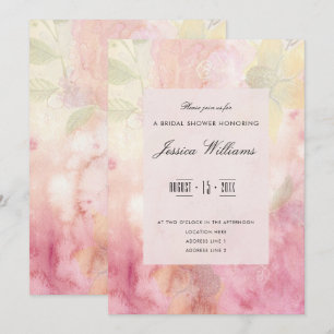 Romantic Dreamy Blossom Bridal Shower Invitation