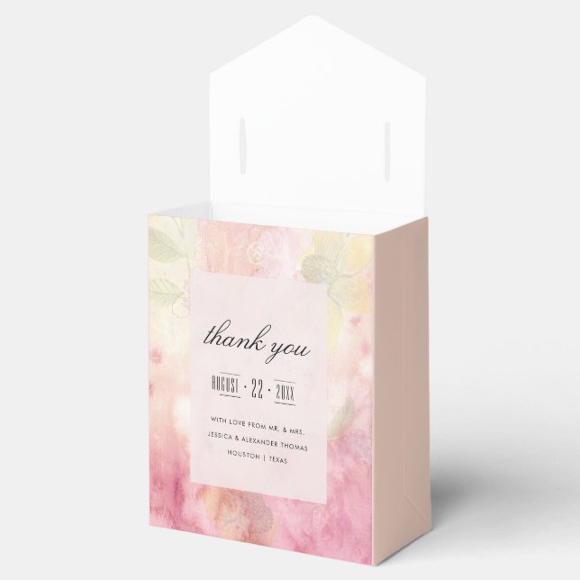Romantic Dreamy Blossom Wedding Favour Box (Opened)
