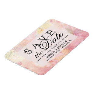 Romantic Dreamy Blossom Wedding Save the Date Magnet