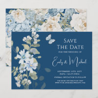 Romantic Dusty Blue Floral Wedding