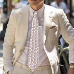 Romantic Dusty Rose Regency Botanical Cameos Tie<br><div class="desc">This romantic Regency inspired wedding features soft dusty rose and blush watercolor roses paired with elegant male and female cameo silhouettes. The refined, vintage aesthetic captures the timeless charm of the early 1800s, making it perfect for couples dreaming of a classic, historical, or garden-inspired wedding theme. Graceful florals with antique...</div>