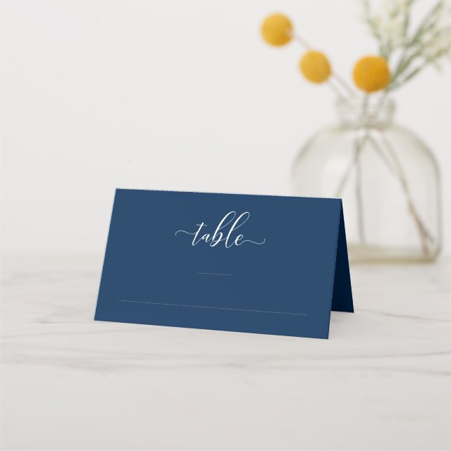 Romantic Elegance Wedding Dinner Guest Name  Place Card (Front)