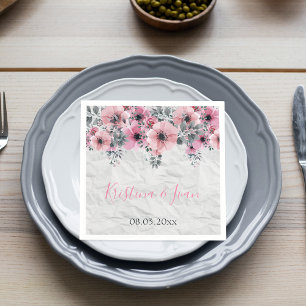 Romantic Elegant Antique Floral Composition Napkin