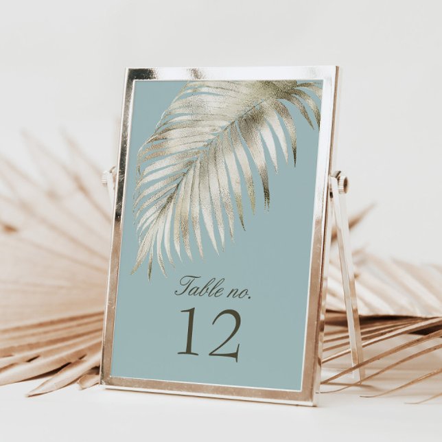 Romantic Elegant Golden Wedding Table Number (Creator Uploaded)