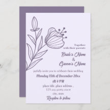 Romantic elegant mauve floral wedding