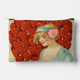 Romantic Elegant Retro Valentine, John Winsch 1910 Accessory Pouch