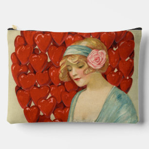 Romantic Elegant Retro Valentine, John Winsch 1910 Accessory Pouch