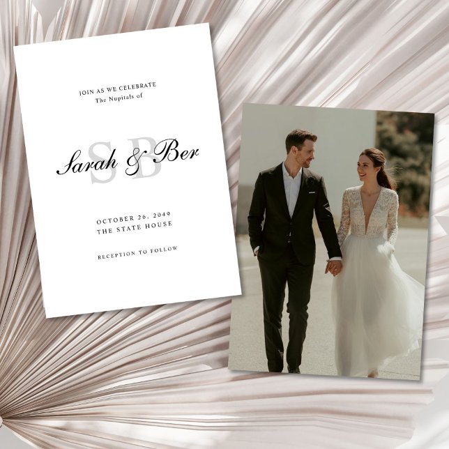 Romantic Elegant Script Wedding Invitation Card (Creator Uploaded)