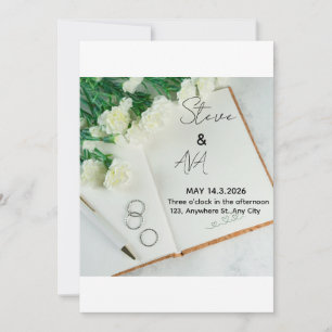 Romantic Elegant Wedding Invitation Soft & Timel