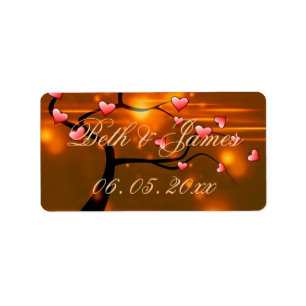 Romantic Elegant Wedding Label