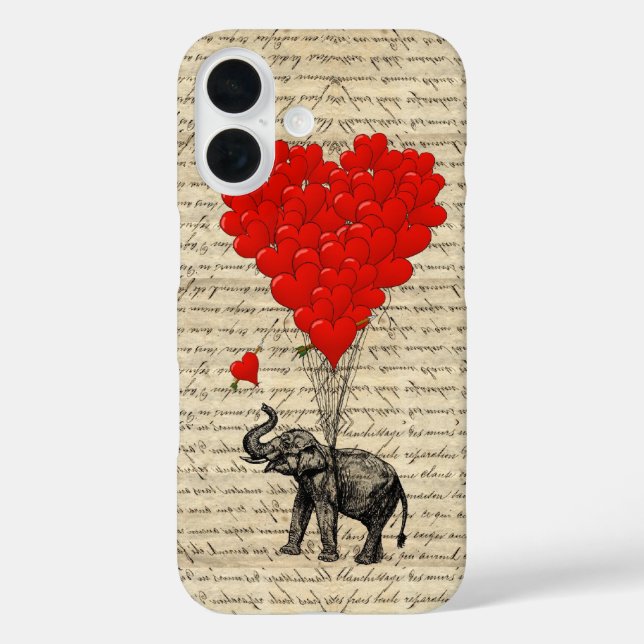 Romantic Elephant heart Case-Mate iPhone Case (Back)