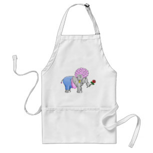 Romantic Elephant Standard Apron