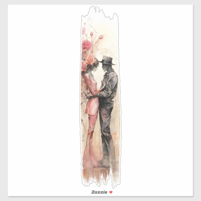 Romantic Embrace Brushstroke Paint (Sheet)