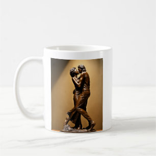Romantic Embrace Mug: Unique Kissing Coffee Mug