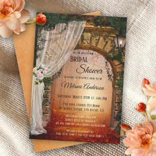 Romantic Enchanted Forest Bridal Shower Invitation